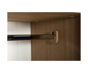 Flora drabužių spinta (riešutmedis/balta)